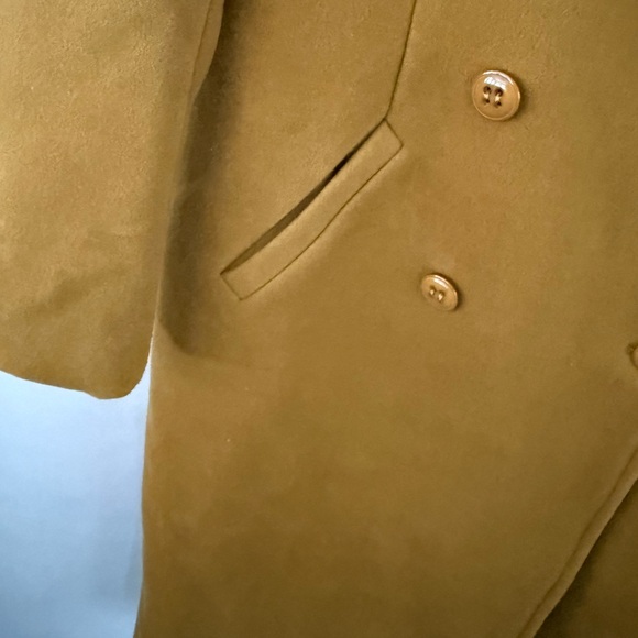 Missguided Mustard Double-Breasted Long Coat - Picture 5 of 8